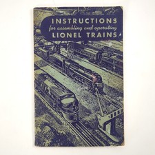 Lionel Trains Instructions Assembling Operating Manual Original Book 1949