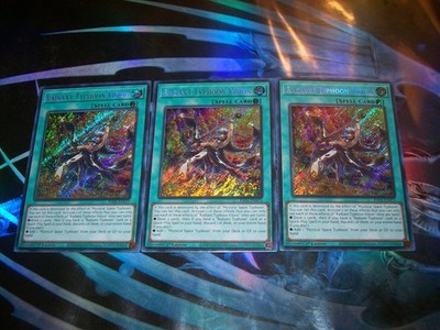 3x Radiant Typhoon Vision 1st Edition Secret Rare RA05-EN075 Yu-Gi-Oh!