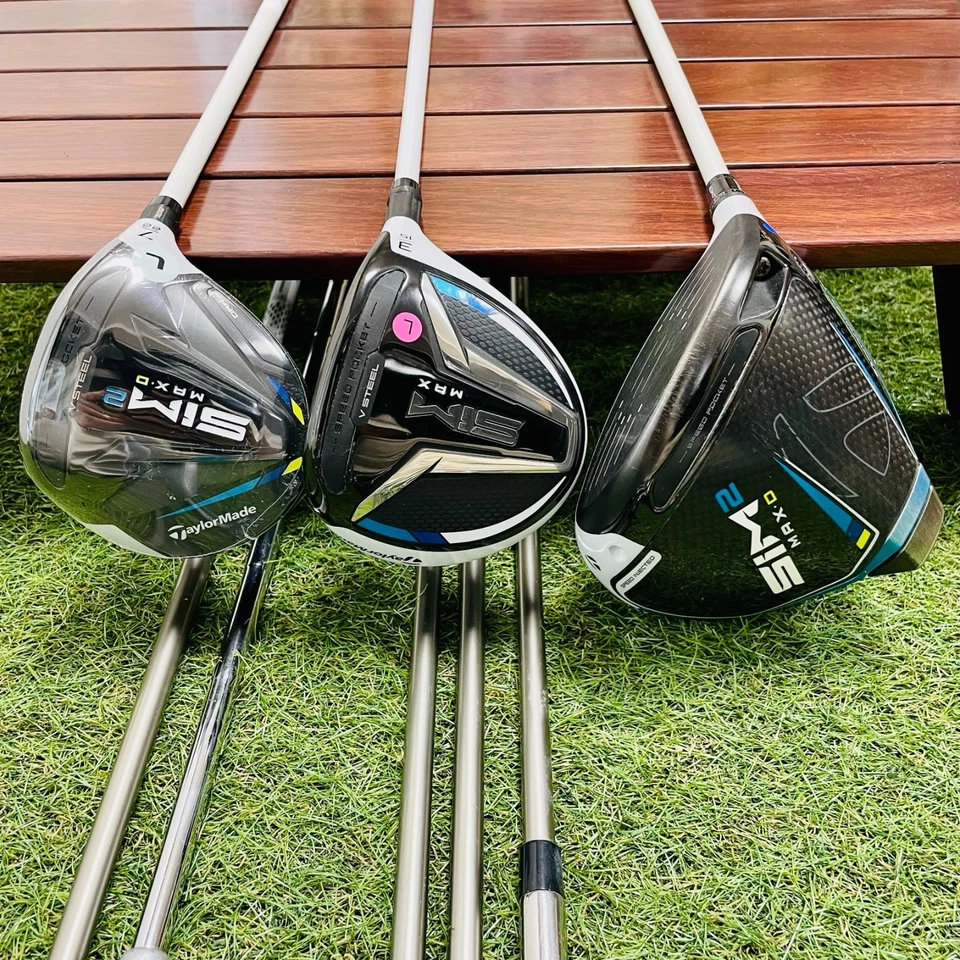 Ladies TaylorMade FullSet USED SIM2 1w SIM 3w RBZ Iron 789Pw New SIM2 7w 8pic - Image 3 of 4