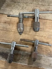 Machinist T handle tap wrenches a lot of 4 various sizes