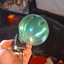 Vintage Hot Shoe Xenon Flash Gun W Reflector Sync Cord For Film Camera
