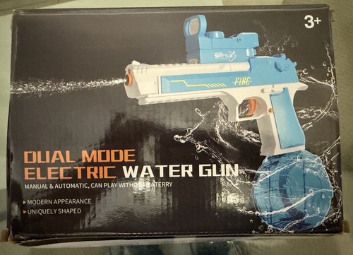 Blue Electric Water Gun 32Ft Range Automatic Water Gun with Big Capacity