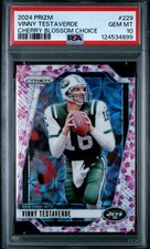 2024 PANINI PRIZM CHERRY BLOSSOM CHOICE #229 VINNY TESTAVERDE 8/15 PSA 10