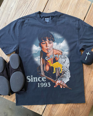 Camel Since 1993 Shirt Vintage Cigarette Girl Retro Graphic Tee S-5XL