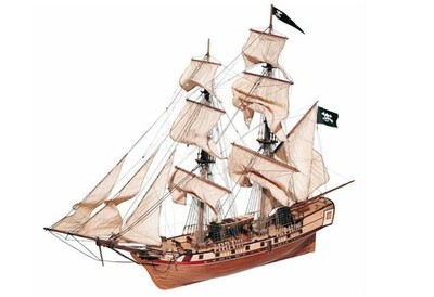 OCCRE Corsair Pirate Ship Wooden Model Kit 1:80 Brigantine 16-Gun