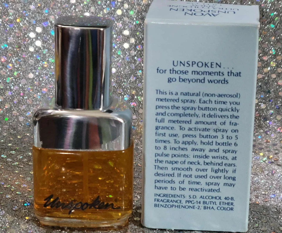 Avon UNSPOKEN Ultra Colonia Spray 1.8oz ~NUEVO EN CAJA ~ PRECIOSO VINTAGE ~ ENVÍO AL DÍA SIGUIENTE Foto 3 de 4
