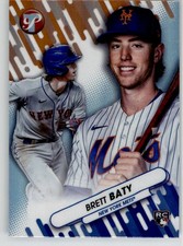 Brett Baty 2023 Topps Pristine Fresh Faces FF-13 New York Mets Rookie