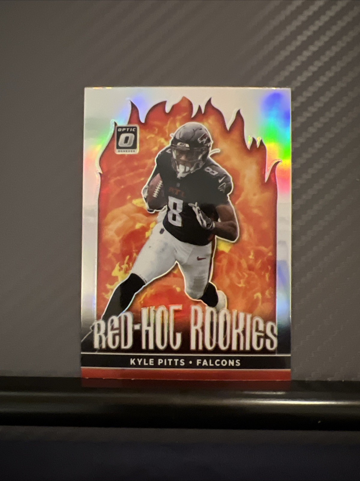 2021 Panini Donruss Optic Red-Hot Rookies Holo Silver Prizm Kyle Pitts RC #RHR-6