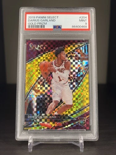 2019-20 Panini Select Darius Garland Gold Prizm /10 PSA 9 Rookie RC Courtside