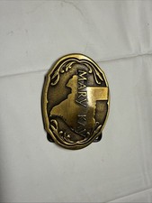 1990's Vintage Mary Kay Cosmetics Western Style Belt Buckle Texas Dallas Seminar