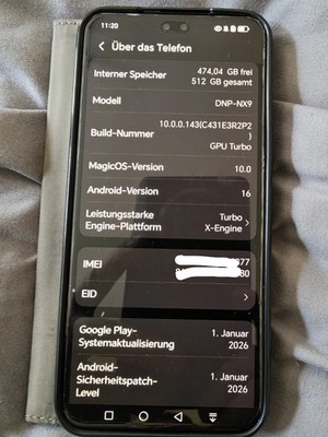 Honor 400 Pro 12GB RAM 512GB Dual-SIM midnight black Sehr Gut