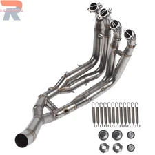 For BMW S1000RR 2019-2025 S1000R 2019-2025 Exhaust Tips Mid Pipe stainless steel