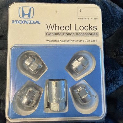 Honda M14x1.5 Standard Lug Nuts Set of 4 w Unmatched Wheel Lock Key