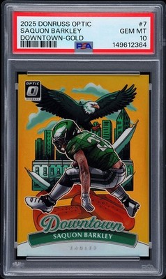 2025 Panini Donruss Optic Gold Downtown Saquon Barkley 7/10 | eBay
