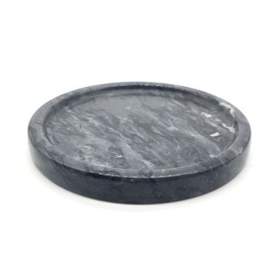 Natural Marble Tray, Circular Marble Stone Decorative Tray for Counter，Jewelr...