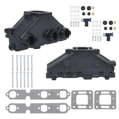 2× For Mercruiser 4.3L V6 1985-2002 Exhaust Manifold Replaces# 99746A17 99746A3