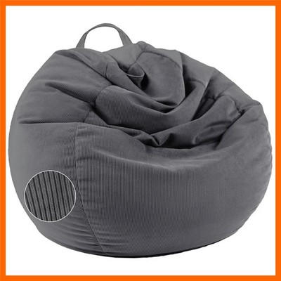 Stuffed Animal Storage Bean Bag Chair Cover No Filler For Kids and Adults.Pet...