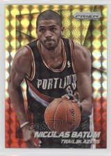 2014-15 Panini Prizm Yellow & Red Mosaic Prizm Nicolas Batum #50 1hs9