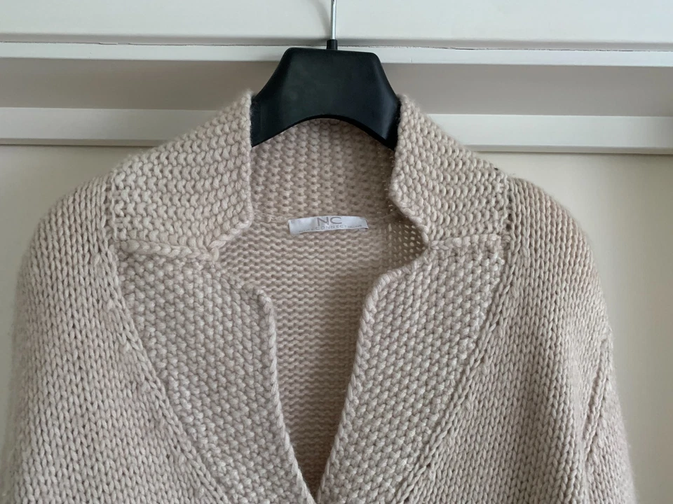NICE CONNECTION Damen Jacke Strickjacke beige Gr. 40 - Bild 2 von 4