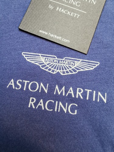 T-shirt manica lunga HACKETT x ASTON MARTIN ragazzo 9-10 anni nuova con etichetta cotone blu rosso - Foto 13 di 20