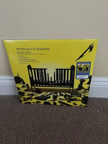 Metallica 72 Seasons Vinyl 2LP Walmart Limited Edition New Sealed Yellow Black