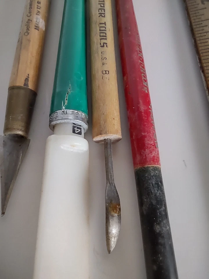 4 Vintage *Chartpak *Koh-I-Noor *Kemper Ceramic Pottery Clay Tools - Image 4 of 4