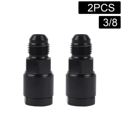 2Pcs LS Swap Fuel Rail Inlet Line Fitting Adaptor 3/8 Aluminum Connect Fitting