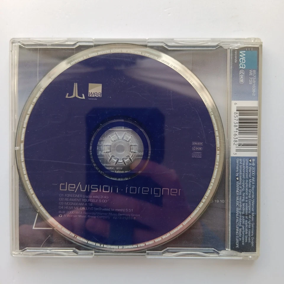 De/Vision Foreigner, Maxi CD 2000 WEA Records Germany, Synth-Pop - Bild 3 von 3