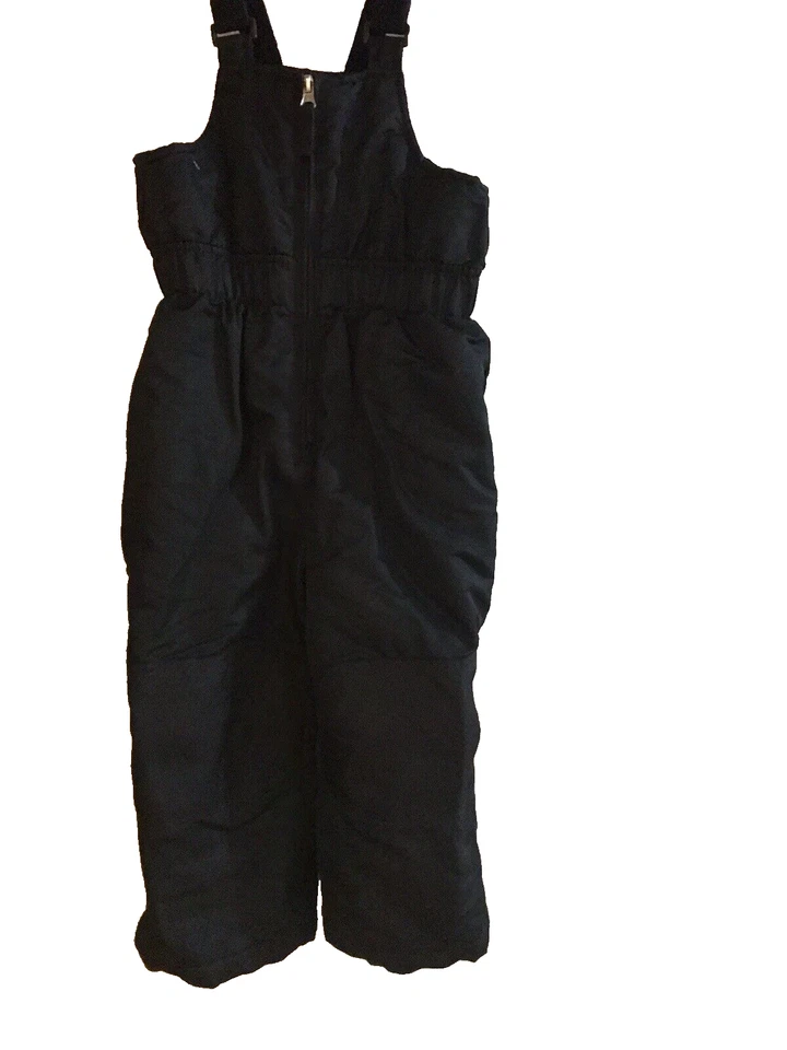 ¡NUEVO! PANTALONES DE NIEVE CÁLIDOS negros aislados Helthtex 3 niñas/niños BABEROS EXTRA DURADEROS 3T Foto 2 de 4