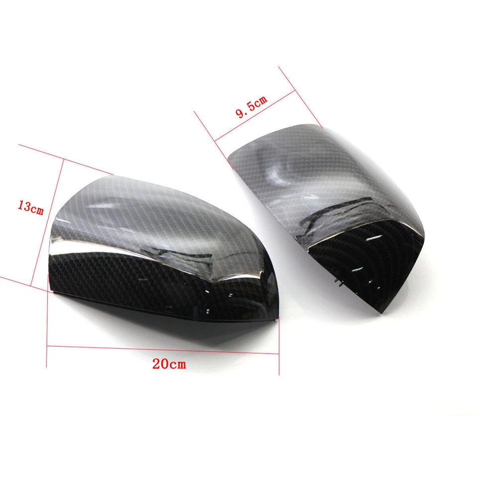Mirror Cover Carbon Fiber Color For Ford Focus 2005-2007 Set Driver Passenger - Image 2 of 4