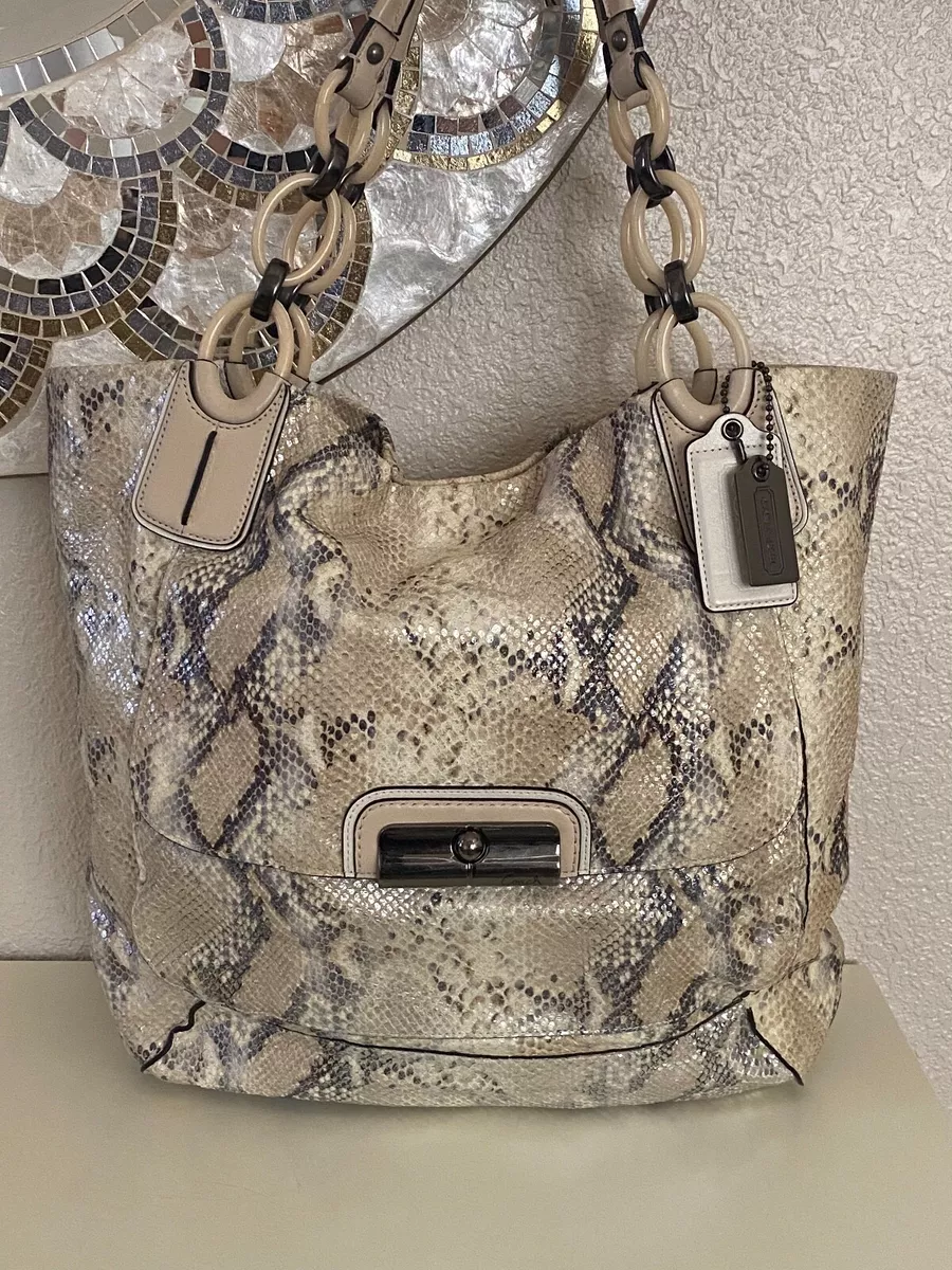 Coach python best sale purse