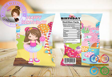 Digital Chip bag: Candyland Girls, favors, tr...