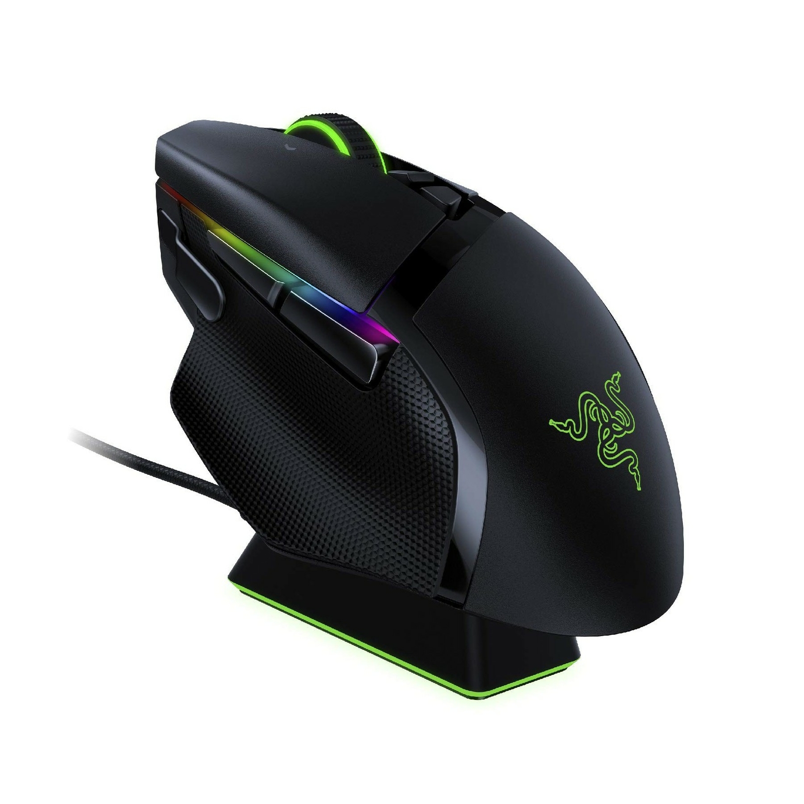 Razer Basilisk Ultimate HyperSpeed Wireless Gaming Mouse w/ Charging Dock: Fa...