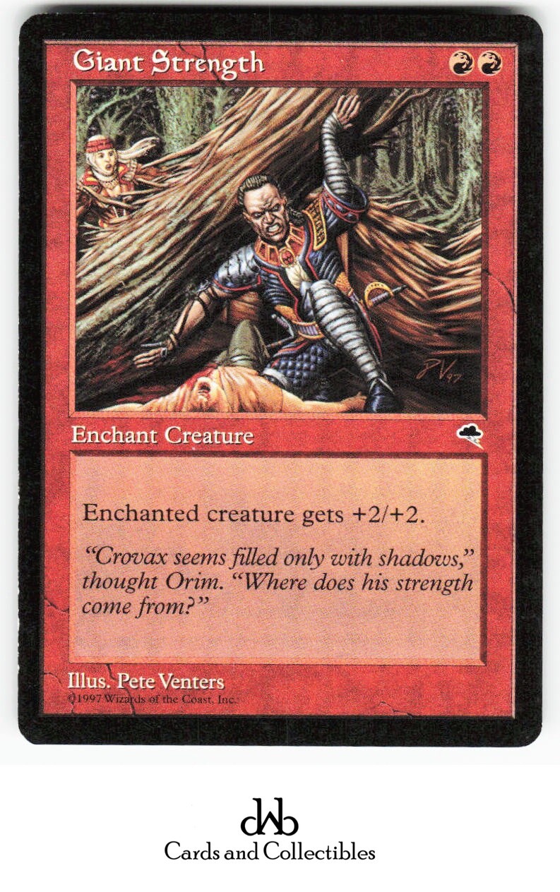 MTG Tempest Giant Strength Lightly played Common