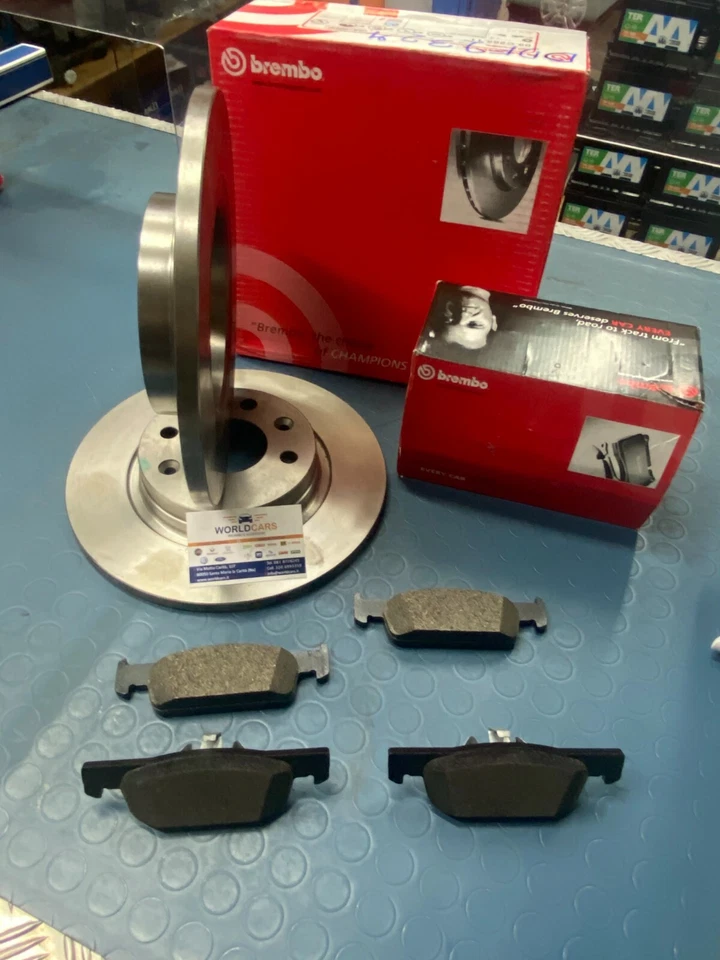 DISCHI E PASTIGLIE FRENO ANTERIORI BREMBO SMART 453 FORTWO FORFOUR DAL 2014 - Immagine 2 di 2