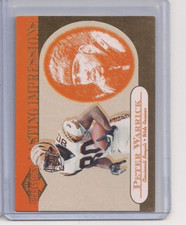 2001 Pacific Impressions Lasting Impressions Peter Warrick RC