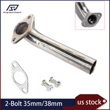 Turbocharger Exhaust Manifold Wastegate For 2-bolt 35mm38mm Stainless Dump Pipe