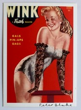 Peter Blake Signed Autograph 6x4 Original Postcard Wink CCA Galleries COA AFTAL