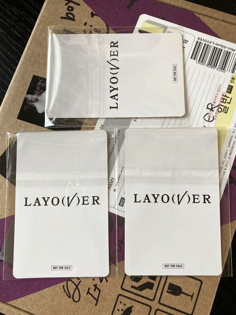 BTS V Taehyung LAYOVER Universal Music JAPAN Lucky Draw Official