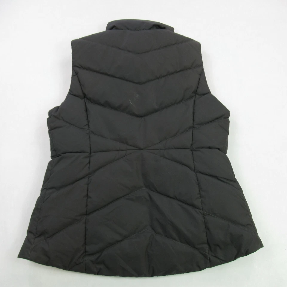 J. Crew Jacket Womens XS Puffer Vest Sleeveless Gray Full Zip Down Lightweight - Image 4 of 4