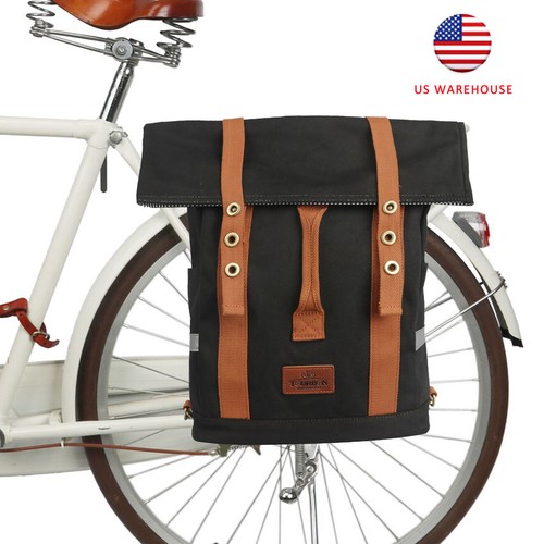 Tourbon Vintage Bike Bag Pannier Rear 