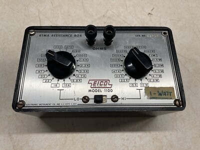 EICO Model 1100 RTMA Resistance Box 23818 UNTESTED AS IS