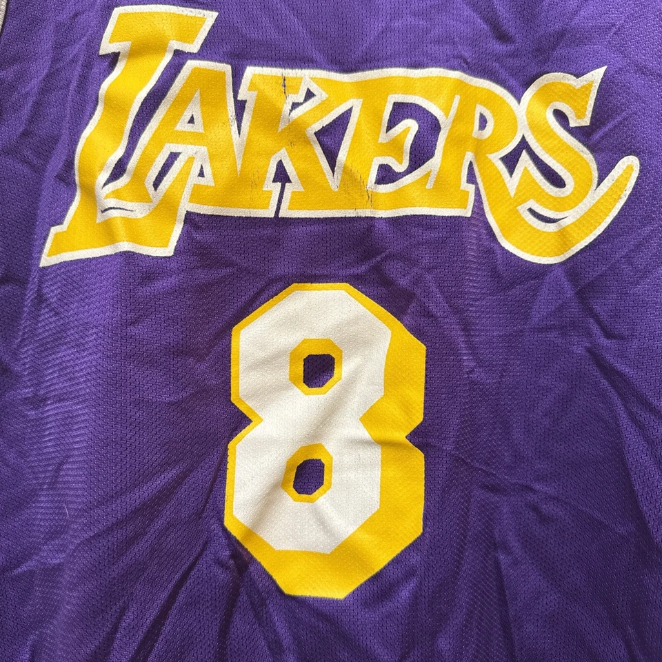 Kobe Bryant Los Angeles Lakers Vintage #8 Champion Rookie Jersey Size 44 Large - Image 3 of 4