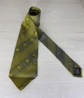 Vintage Gianni Versace 100% Silk Tie Medusa Monogram Gold Yellow Color OS