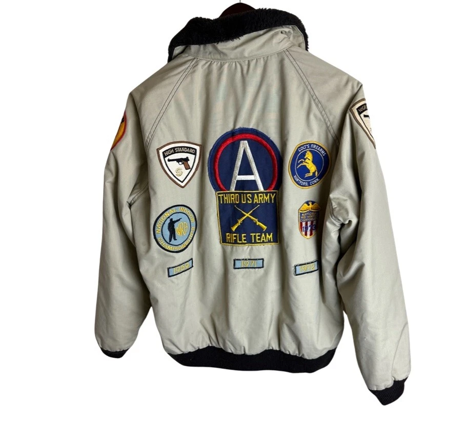 Chaqueta Forrada Marshall Ray Parcheada Smith & Wesson Años 70 De Colección Talla Grande Foto 2 de 4