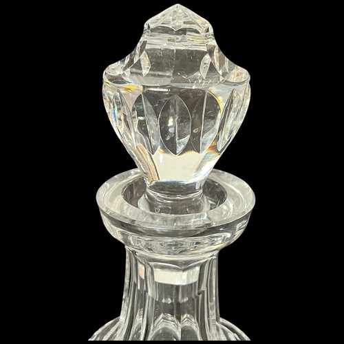 Waterford Ireland Lismore Footed Brandy Decanter & Stopper Crystal Cut Glass 12" - Picture 2 of 12