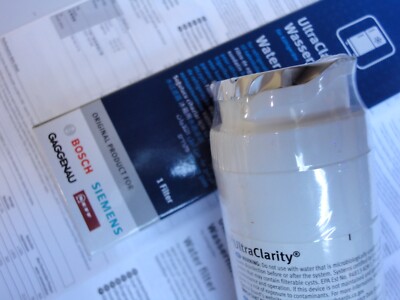 Siemens UltraClarity Fridge Water Filter Cartridge – Replaces 740560, 643019, 644845 – 6 Month Life