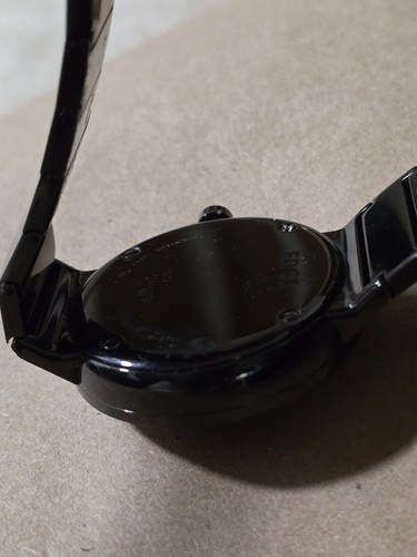 Movado Black Glass Ceramic Watch-- New!! - Picture 2 of 15