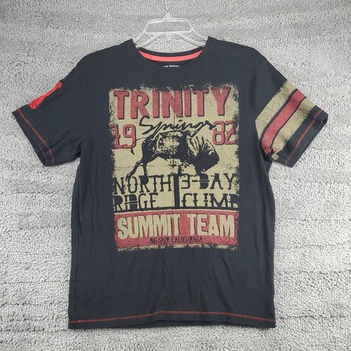 Arizona Boys Youth Large L 14/16 Tee T-Shirt Short Sleeve Black ~ Big Sur Ca