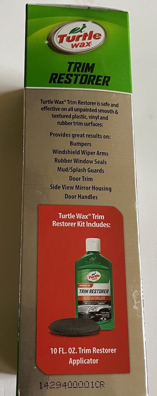 Turtle Wax Trim Restorer RENEW Rx Plastic Rubber Bumpers Seals Restorer